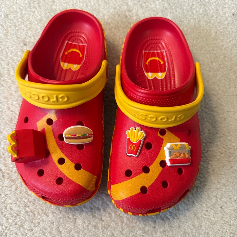McDonald’s inspired Crocs Kids Crocs. Never worn!